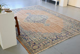 Vintage Demirci Oushak Rug 7.5ftx10ft