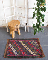 pile rug, Turkish rug, vintage rug, portland, rug shop, bright colors, wild shaman, area rug, red rug, mini rug, bold color, Portland, Oregon, rug store, rug shop, local shop, flat weave, kilim rug