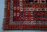Old Persian Shiraz Rug 7.7ftx10ft