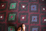 Vintage Mersin Mut Cicim Kilim 7.9ftx11.11ft