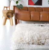 Vintage Turkish rug in living room setting, old rug, antique rug, pastel colors, faded colors, Turkish rug, vintage rug, soft rug, Portland, Oregon, rug store, rug shop, local shop, undyed rug, natural colors