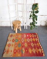 pile rug, Turkish rug, vintage rug, portland, rug shop, bright colors, wild shaman, area rug, red rug, mini rug, bold color, Portland, Oregon, rug store, rug shop, local shop, flat weave, kilim rug