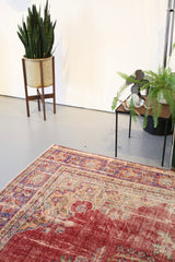 Old Demirci Oushak Rug 7.9ftx10.5ft