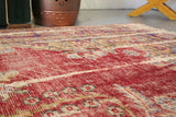 Old Demirci Oushak Rug 7.9ftx10.5ft
