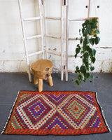pile rug, Turkish rug, vintage rug, portland, rug shop, bright colors, wild shaman, area rug, red rug, mini rug, bold color, Portland, Oregon, rug store, rug shop, local shop, flat weave, kilim rug