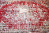 Old Demirci Oushak Rug 6.8ftx9.3ft