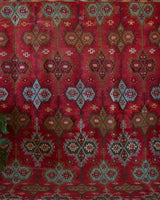 old rug, antique rug, Turkish rug, Portland, Oregon, rug store, rug shop, local shop, bright colors, wild shaman, large rug, area rug, red rug, bold color, burgundy, dark red, flat weave, kilim rug