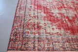 Old Demirci Oushak Rug 6.8ftx9.3ft