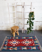 pile rug, Turkish rug, vintage rug, portland, rug shop, bright colors, wild shaman, area rug, red rug, mini rug, bold color, Portland, Oregon, rug store, rug shop, local shop, flat weave, kilim rug