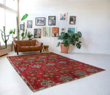 old rug, antique rug, Turkish rug, Portland, Oregon, rug store, rug shop, local shop, bright colors, wild shaman, large rug, area rug, red rug, bold color, burgundy, dark red, flat weave, kilim rug