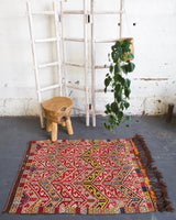 pile rug, Turkish rug, vintage rug, portland, rug shop, bright colors, wild shaman, area rug, red rug, mini rug, bold color, Portland, Oregon, rug store, rug shop, local shop, flat weave, kilim rug
