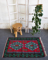 pile rug, Turkish rug, vintage rug, portland, rug shop, bright colors, wild shaman, area rug, red rug, mini rug, bold color, Portland, Oregon, rug store, rug shop, local shop, flat weave, kilim rug