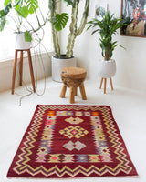 pile rug, Turkish rug, vintage rug, portland, rug shop, bright colors, wild shaman, area rug, red rug, mini rug, bold color, Portland, Oregon, rug store, rug shop, local shop, flat weave, kilim rug