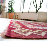 pile rug, Turkish rug, vintage rug, portland, rug shop, bright colors, wild shaman, area rug, red rug, mini rug, bold color, Portland, Oregon, rug store, rug shop, local shop, flat weave, kilim rug