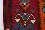 Vintage Turkish runner rug in a living room setting, pile rug, Turkish rug, vintage rug, portland, rug shop, bright colors, wild shaman, soft rug, bold color, Portland, Oregon, rug store, rug shop, local shop, antique rug