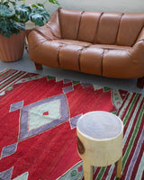 Turkish rug, vintage rug, flat weave, kilim rug, large area rug, square rug, Wild Shaman, Portland, Oregon, rug store, rug shop, local shop, bright colors, area rug, bold color