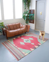 Turkish rug, vintage rug, flat weave, kilim rug, large area rug, square rug, Wild Shaman, Portland, Oregon, rug store, rug shop, local shop, bright colors, area rug, bold color