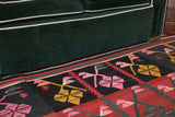 Vintage Balkan Kilim Rug 7'4"x9'
