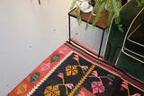 Vintage Balkan Kilim Rug 7'4"x9'