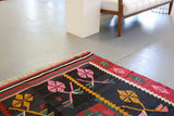 Vintage Balkan Kilim Rug 7'4"x9'