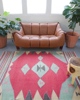 Vintage western Anatolian Karakecili Kilim Rug 5’ x 7’5”