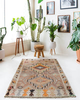 old rug, antique rug, earthy colors, faded colors, turkish rug, vintage rug, flat weave, kilim rug, large area rug, square rug, Wild Shaman, Portland, Oregon, rug store, rug shop, local shop