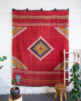 Turkish rug, vintage rug, flat weave, kilim rug, large area rug, square rug, Wild Shaman, Portland, Oregon, rug store, rug shop, local shop, bright colors, area rug, bold color