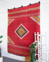 Turkish rug, vintage rug, flat weave, kilim rug, large area rug, square rug, Wild Shaman, Portland, Oregon, rug store, rug shop, local shop, bright colors, area rug, bold color