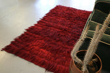 Vintage Filikli Tulu Rug in Maroon 3.10ftx7ft