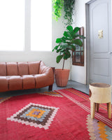 Turkish rug, vintage rug, flat weave, kilim rug, large area rug, square rug, Wild Shaman, Portland, Oregon, rug store, rug shop, local shop, bright colors, area rug, bold color