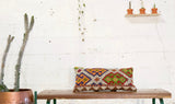Lumbar Kilim Pillow 12inx24in