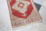 Vintage faded Turkish Anatolian Runner Rug