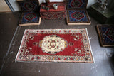 Vintage Turkish Southern Anatolian Rug 3.9ftx7ft