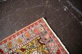 Vintage Turkish Southern Anatolian Rug 3.2ftx6.6ft