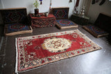 Vintage Turkish Southern Anatolian Rug 3.9ftx7ft