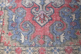 Vintage Faded Anatolian Rug 4.4ftx7.2ft