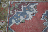 Vintage Faded Turkish Anatolian Rug 4.6ftx7.9ft