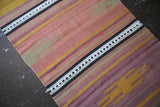Vintage Adana Kilim Runner 3ftx15.1ft