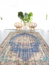 Vintage Isparta Rug 7.7ftx10.4ft