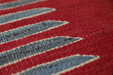  Vintage kilim rug in living room setting, bright colors, wild shaman, soft rug, bold color, Portland, Oregon, rug store, rug shop, local shop, vintage rug, modern kilim, warm colors, antique rug, antique kilim