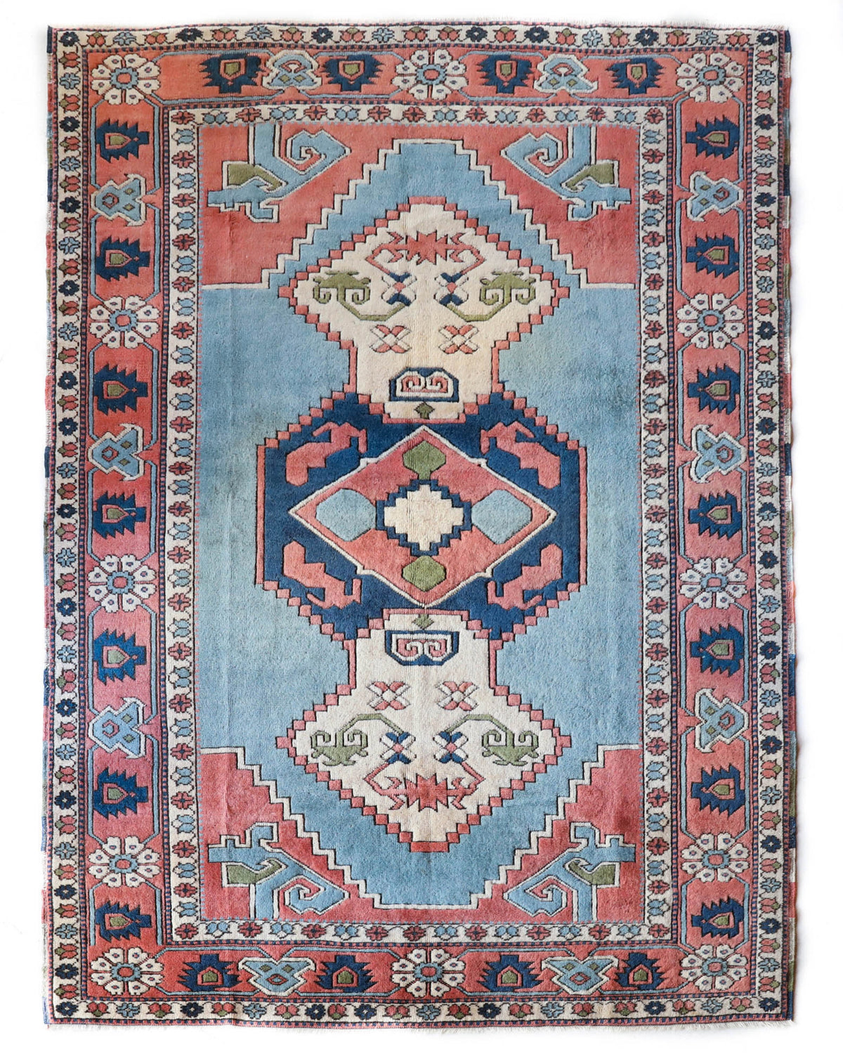 116×212\" Feel nature”ViNTAGE TURKiSH RUG Vintage Rug 4'2