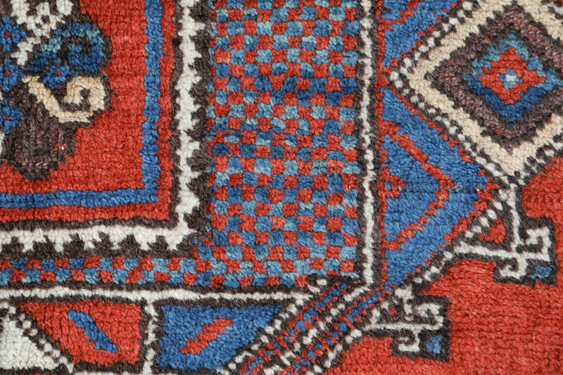 Vintage Turkish rug in a living room setting, Area rug in a living room setting, pile rug, Turkish rug, custom rug, modern rug, portland, rug shop, bright colors, wild shaman, soft rug, bold color, Portland, Oregon, rug store, rug shop, local shop