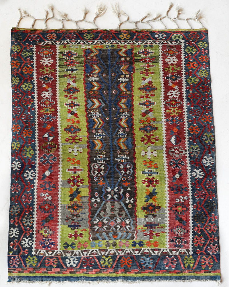 Antique Turkish rug, kilim rug, kilim, vintage rug, portland, rug shop, bright colors, wild shaman, soft rug, bold color, Portland, Oregon, rug store, rug shop, local shop, antique rug, collection piece, collector rug, handmade rug, wool rug, antique rug, pastel colors, faded colors