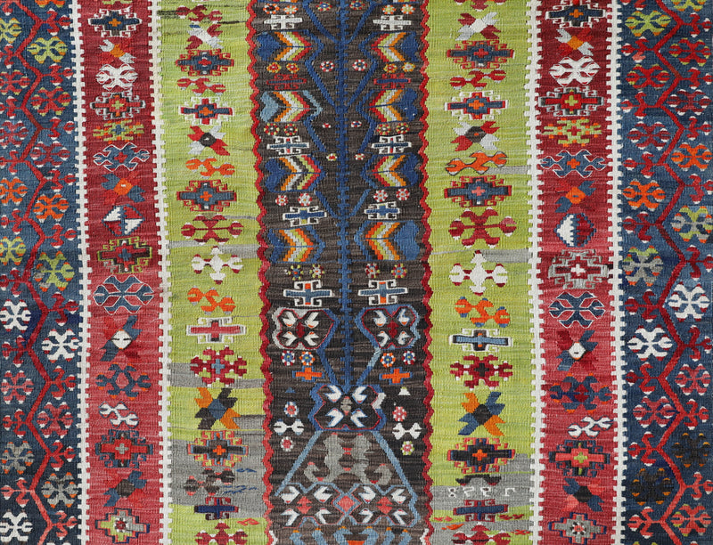 Antique Turkish rug, kilim rug, kilim, vintage rug, portland, rug shop, bright colors, wild shaman, soft rug, bold color, Portland, Oregon, rug store, rug shop, local shop, antique rug, collection piece, collector rug, handmade rug, wool rug, antique rug, pastel colors, faded colors