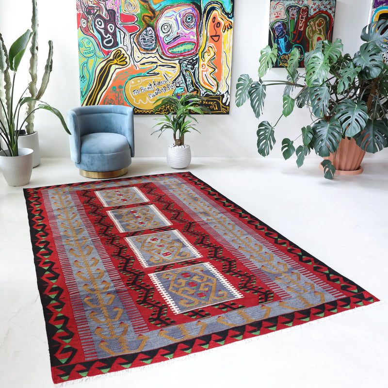 Antique Turkish rug, kilim rug, kilim, vintage rug, portland, rug shop, bright colors, wild shaman, soft rug, bold color, Portland, Oregon, rug store, rug shop, local shop, antique rug, collection piece, collector rug, handmade rug, wool rug, antique rug, pastel colors, faded colors