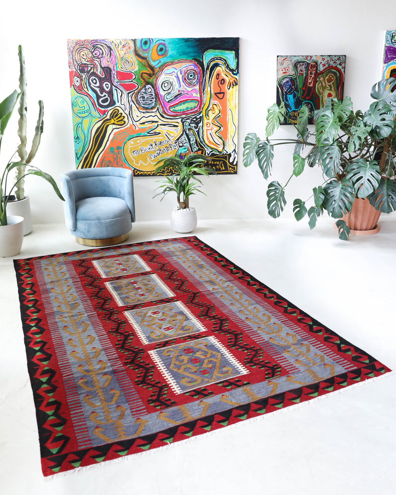 Antique Turkish rug, kilim rug, kilim, vintage rug, portland, rug shop, bright colors, wild shaman, soft rug, bold color, Portland, Oregon, rug store, rug shop, local shop, antique rug, collection piece, collector rug, handmade rug, wool rug, antique rug, pastel colors, faded colors