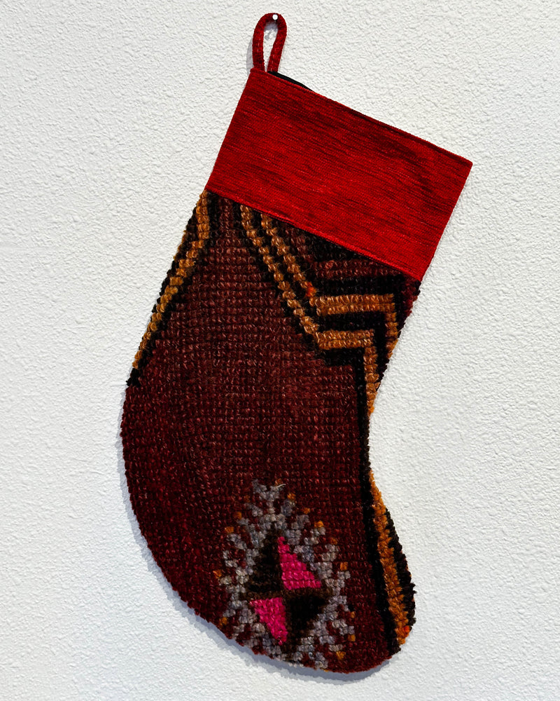 Christmas Stocking, kilim Christmas stocking, gif tables, holiday gift ideas, rug shop, Portland, Oregon, home accessories, kilim accessories, rug accessories,  Christmas gift ideas