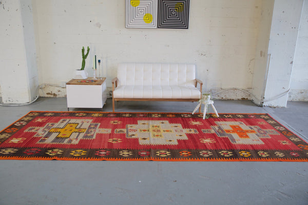turkish rug, vintage rug, flat weave, kilim rug, large area rug, square rug, Wild Shaman, Portland, Oregon, rug store, rug shop, local shop,  bright colors, area rug, bold color