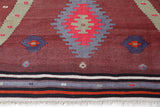Vintage Turkish rug in a living room setting, pile rug, Turkish rug, vintage rug, portland, rug shop, bright colors, wild shaman, soft rug, bold color, Portland, Oregon, rug store, rug shop, local shop, antique rug