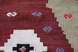 Vintage Turkish rug in a living room setting, pile rug, Turkish rug, vintage rug, portland, rug shop, bright colors, wild shaman, soft rug, bold color, Portland, Oregon, rug store, rug shop, local shop, antique rug